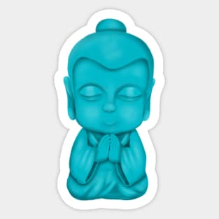 Blue Buddha statue Sticker